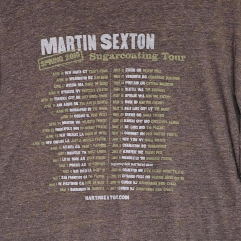 Martin Sexton Sugarcoating Tour T Shirt Mens XL Graphic Concert Music - Picture 4 of 5